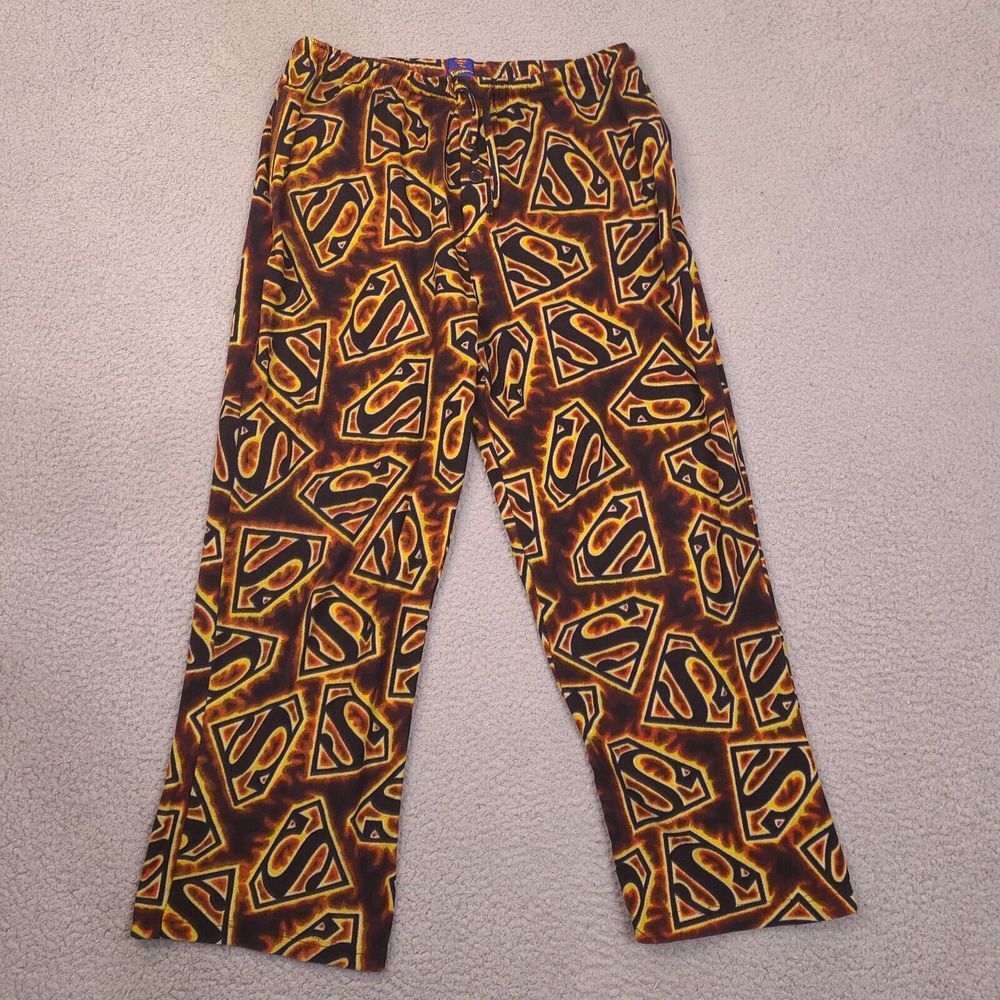 Superman DC Comics Pajama Pants Womens‎ Large 29 Waist Lounge Sleep